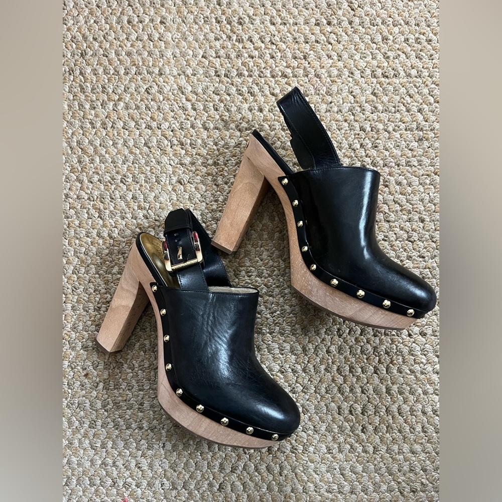Michael Kors Black Leather Heels